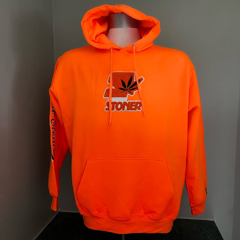 One of a kind All stoned worldwide hoodie in orange! Super soft premium hoodie.